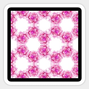 Pink Succulent Desert Floral Rose Sticker